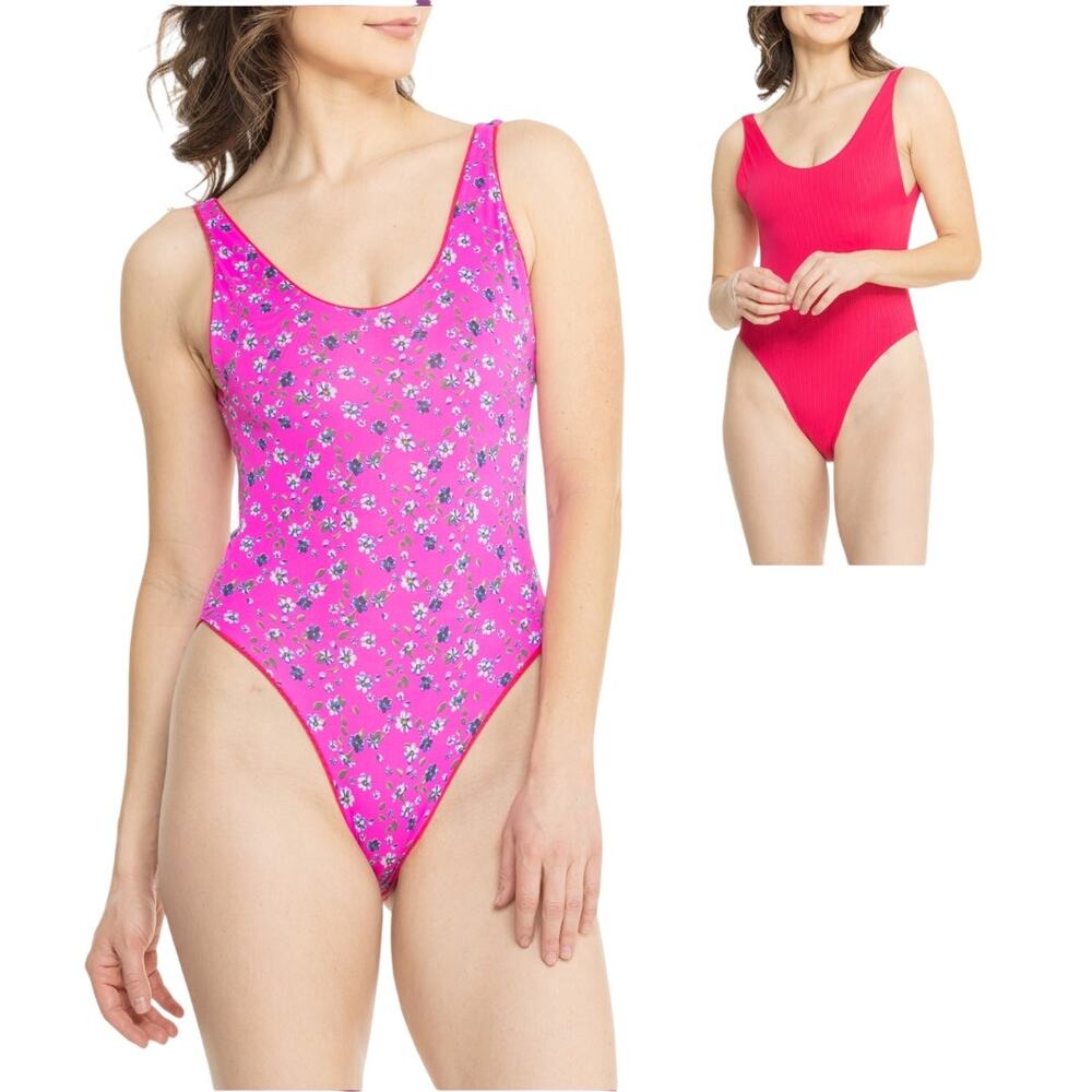 Maaji Claire Reversible One-Piece Swimsuit NWT Size Medium